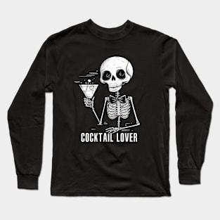 Cocktail skeleton Long Sleeve T-Shirt